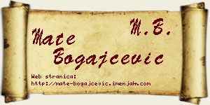 Mate Bogajčević vizit kartica